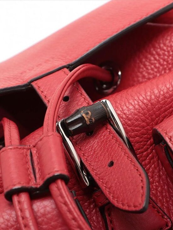 Gucci Backpack Bamboo Leather